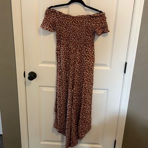 Miami size M (from Francesca’s)- NWOT pant romper, off shoulder floral pattern